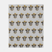 Manta personalizada con foto de perro con sombrero フリースブランケット (正面)