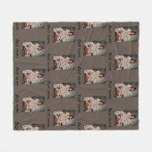 Manta personalizada de mama con hijos フリースブランケット (正面(横))