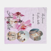 Manta personalizada 'La mujer más bella de mi vida フリースブランケット (正面(横))