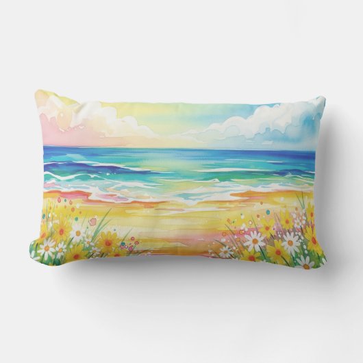 Manta playa de mi vida  ランバークッション (正面)