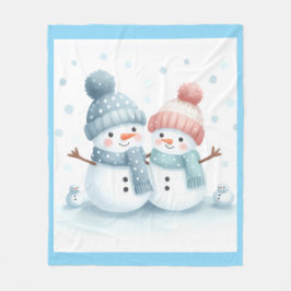 Manta Polar Alegría En La Nieve フリースブランケット