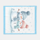 Manta Polar Alegría En La Nieve フリースブランケット (正面(横))