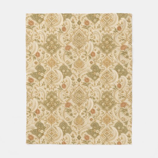 Manta Polar con Patrón Persa Elegante - Decoración フリースブランケット (正面)