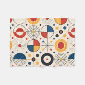 Manta polar diseño geométrico フリースブランケット (正面(横))