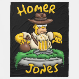 Manta Polar Diseño Homer Jones フリースブランケット