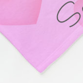 Manta polar personalizada de corazones フリースブランケット (角)