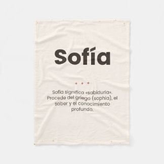 Manta polar personalizada: nombre y su significado フリースブランケット