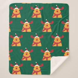 Manta Polar "Reno Nariz Roja" シェルパブランケット