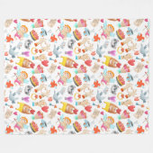 Manta polar San Valentín grande フリースブランケット (正面(横))