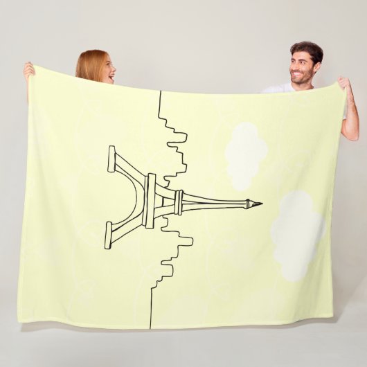 Manta Polar Torre Eiffel  フリースブランケット (インサイチュ)