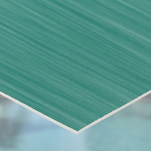 Manta Ray Polynesian Pattern Teal Green Monogram  ヨガマット