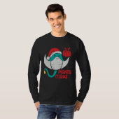 Manta Ray Santa Christmas Beach   Manta Claus Tシャツ (正面フル)