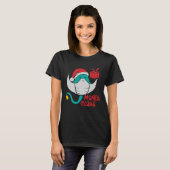 Manta Ray Santa Christmas Beach   Manta Claus Tシャツ (正面フル)