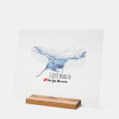 Manta Ray Silhouette アクリルサイン (傾斜)