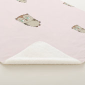 Manta Sherpa con diseño de lechuza. シェルパブランケット (3/4)