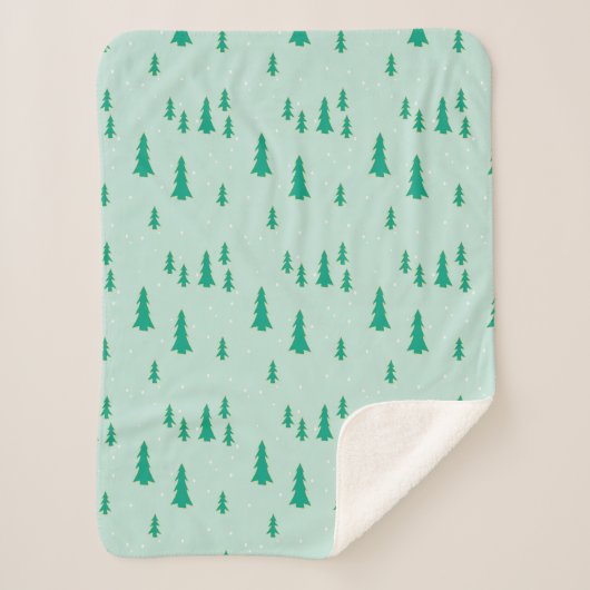 Manta Sherpa con diseño navideño. シェルパブランケット (正面)