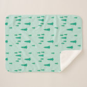 Manta Sherpa con diseño navideño. シェルパブランケット (正面(横))