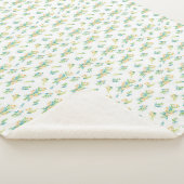 Manta Sherpa "Flores del Campo"  シェルパブランケット (3/4)