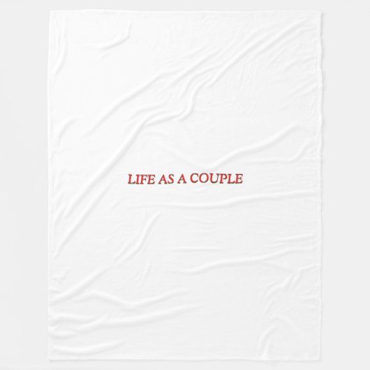 "Manta Vida En Pareja Amor Romántico Hogar フリースブランケット (正面)