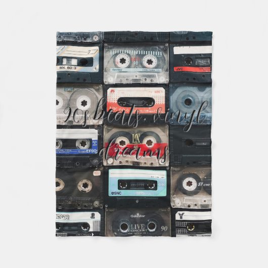 Manta vinilo 90s フリースブランケット (正面)