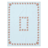 Mantel Azul Flores para Celebrar テーブルクロス (正面)