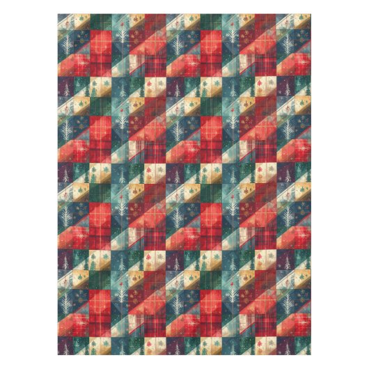 Mantel Navideño Tartán テーブルクロス (正面)
