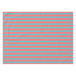 Mantel para Mesa Coral con líneas Turquesa テーブルクロス