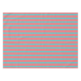 Mantel para Mesa Coral con líneas Turquesa テーブルクロス