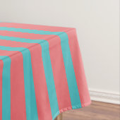 Mantel para Mesa Coral con líneas Turquesa テーブルクロス (インサイチュ)
