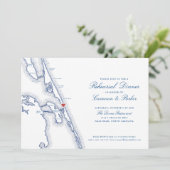 Manteo Nagsヘッドマップネイビーブルーリハーサルディナー 招待状 (スタンド正面)