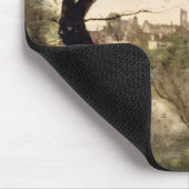 Mantesの町そしてカテドラルの眺め マウスパッド (コーナー)