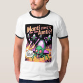  Manti Aliens Abduction Party! Defender Arcade '81 Tシャツ (正面)