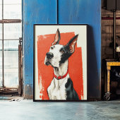 Mantle Great Dane Poster Print Wall Art ポスター