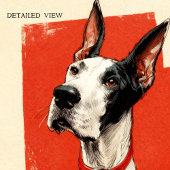 Mantle Great Dane Poster Print Wall Art ポスター