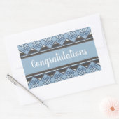 Manto Andino Azul 長方形シール (封筒)