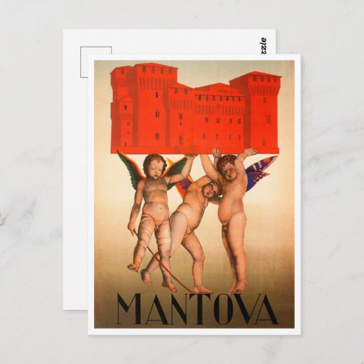 Mantova,イタリアのヴィンテージ旅行はがき ポストカード (正面/裏面)