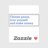 Mantra for living a beautiful life シール (シート)