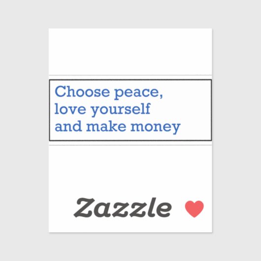 Mantra for living a beautiful life シール (シート)