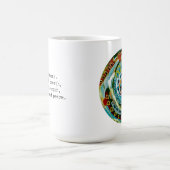 Mantra mug with prayer portal - Presence コーヒーマグカップ (中央)