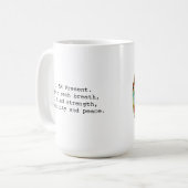 Mantra mug with prayer portal - Presence コーヒーマグカップ (正面左)