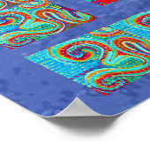 MANTRA: Om 108倍の神聖な背景 ポスター (角)