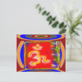 MANTRA Shakti：情熱を捧げる力の平和 ポストカード (スタンド正面)