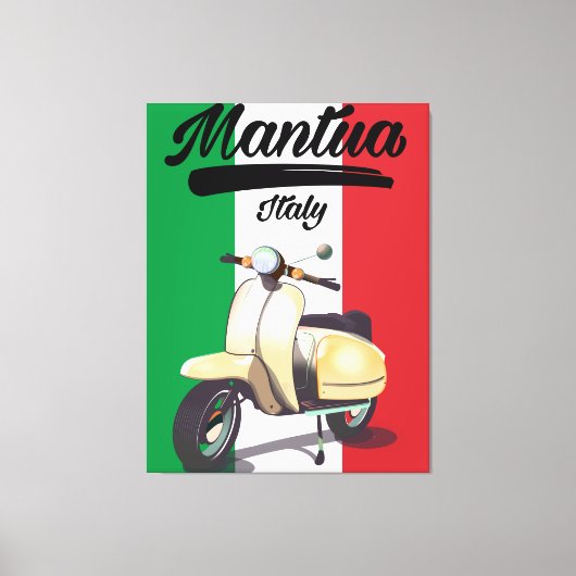 Mantuaイタリア旅行ポスター キャンバスプリント (正面)