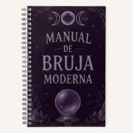 manual de bruja moderna violeta ノートブック