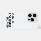 Manual Override Mobile Hardware Tactical Shield iPhoneケース (裏面横)