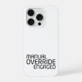 Manual Override Mobile Hardware Tactical Shield iPhoneケース (裏面)