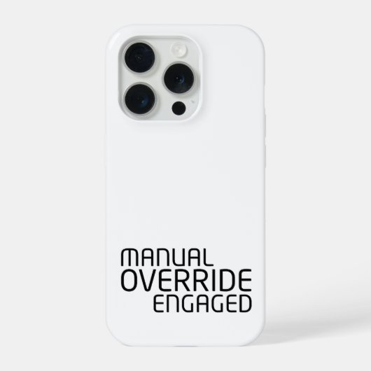 Manual Override Mobile Hardware Tactical Shield iPhoneケース (裏面)