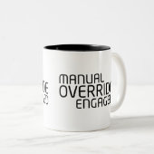 Manual Override System Fuel High-Contrast  ツートーンマグカップ (正面右)
