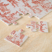 manufのプロセスを説明しているToile de Jouy ジグソーパズル (側面)