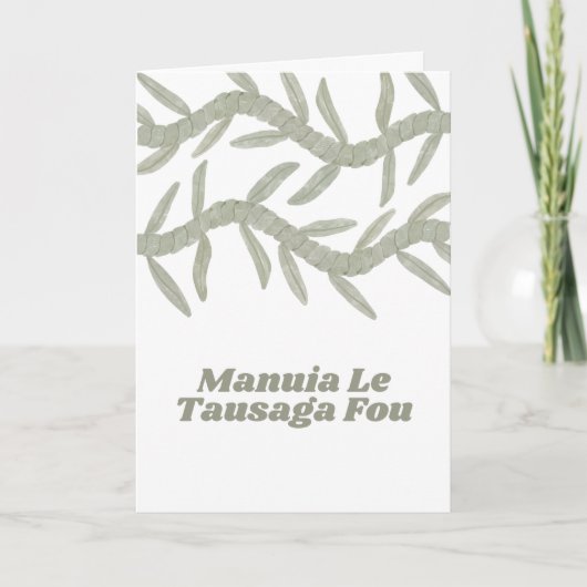 Manuia Le Tausaga Fou サンキューカード (正面)